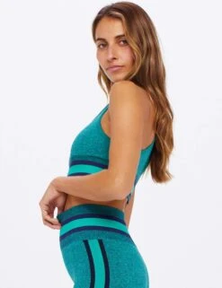 Marle Seamless Sandy Bra - Emerald -The Sports Edit the upside marle seamless sandy bra emerald USW123008 7