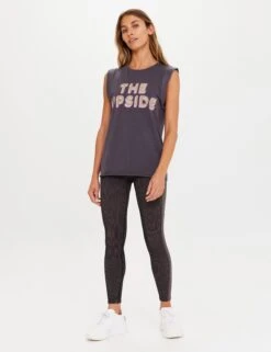 Muscle Tank - Washed Black -The Sports Edit the upside muscle tank washed black USW323125 5