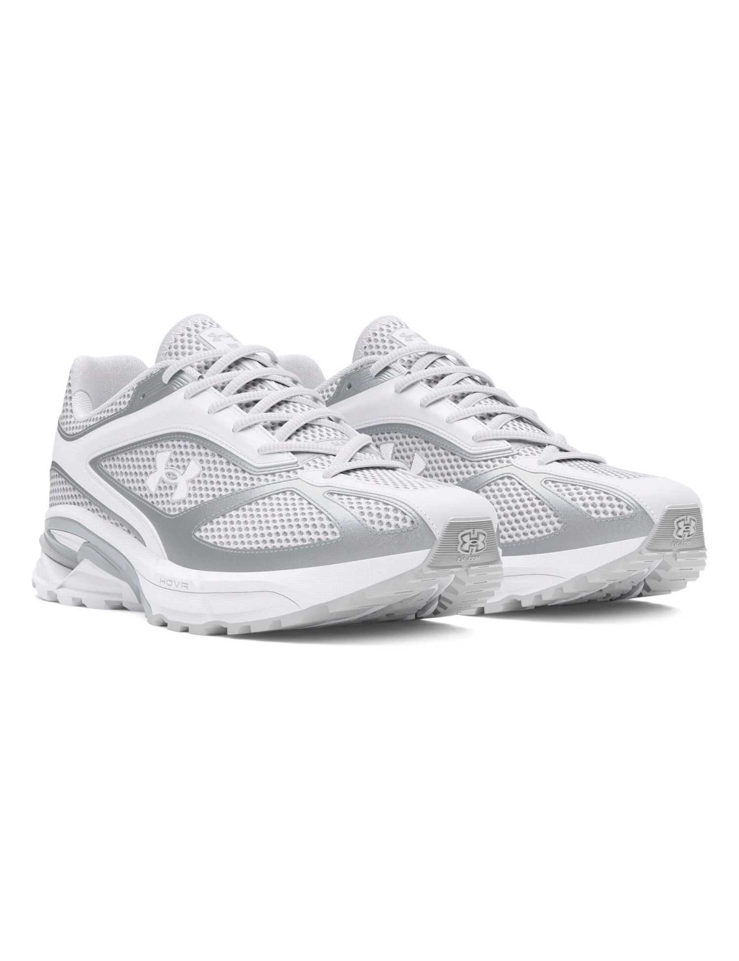 Under Armour Apparition Shoes - White/Metallic Silver/Halo Gray 4 Under Armour Apparition Shoes - White/Metallic Silver/Halo Gray - Image 2