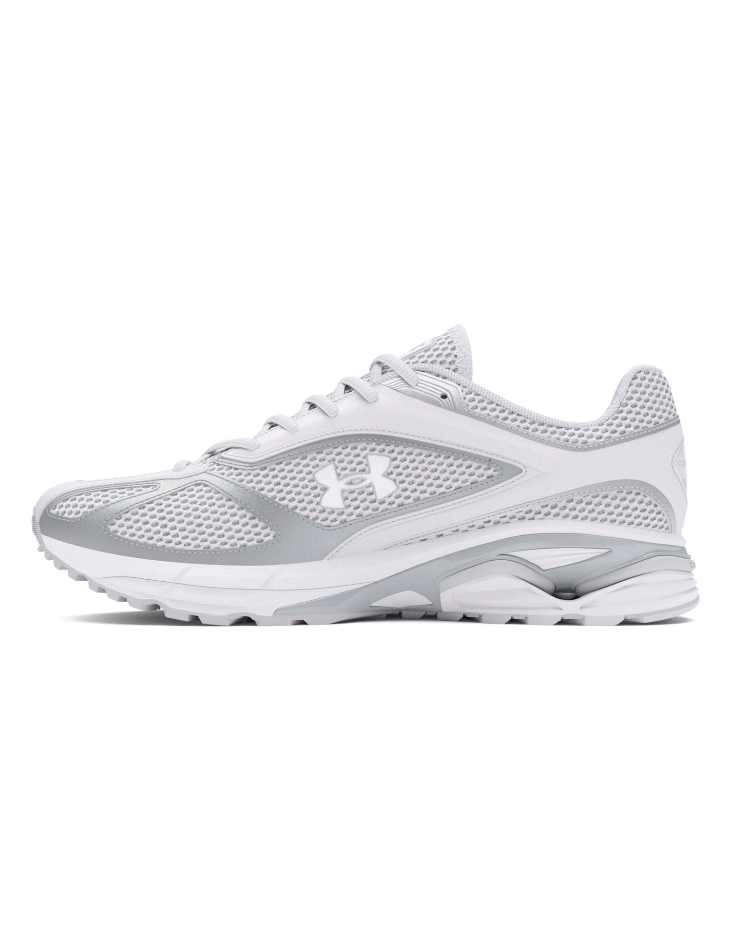 Under Armour Apparition Shoes - White/Metallic Silver/Halo Gray 5 Under Armour Apparition Shoes - White/Metallic Silver/Halo Gray - Image 3
