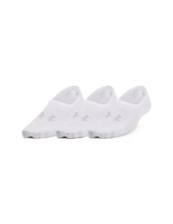Under Armour Breathe Lite Ultra 3-Pack Low Liner Socks - White/Mod Grey