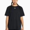 Under Armour Campus Oversize Short Sleeve - Black/White -The Sports Edit under armour campus oversize short sleeve black white 1387193 001 1