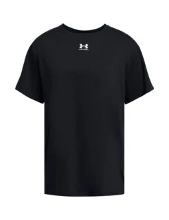 Under Armour Campus Oversize Short Sleeve - Black/White -The Sports Edit under armour campus oversize short sleeve black white 1387193 001 4