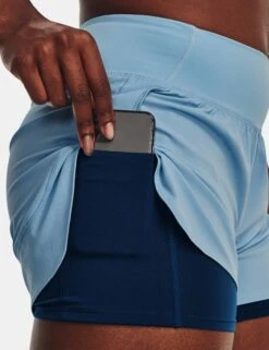 Under Armour Flex Woven 2-in-1 Shorts - Blizzard/Varsity Blue -The Sports Edit under armour flex woven 2 in 1 shorts blizzard blue 1376936 490 4