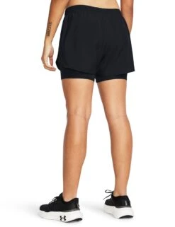 Under Armour Fly-By 2-in-1 Shorts - Black/Reflective -The Sports Edit under armour fly by 2 in 1 shorts black reflective 1382440 001 3