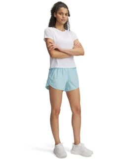 Under Armour Fly-By 3" Shorts - Stream/Reflective 7 Under Armour Fly-By 3" Shorts - Stream/Reflective -The Sports Edit under armour fly by 3in shorts stream 1382438 494 2