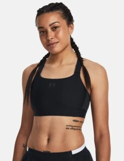 Under Armour HeatGear Armour High Sports Bra - Black/Jet Grey