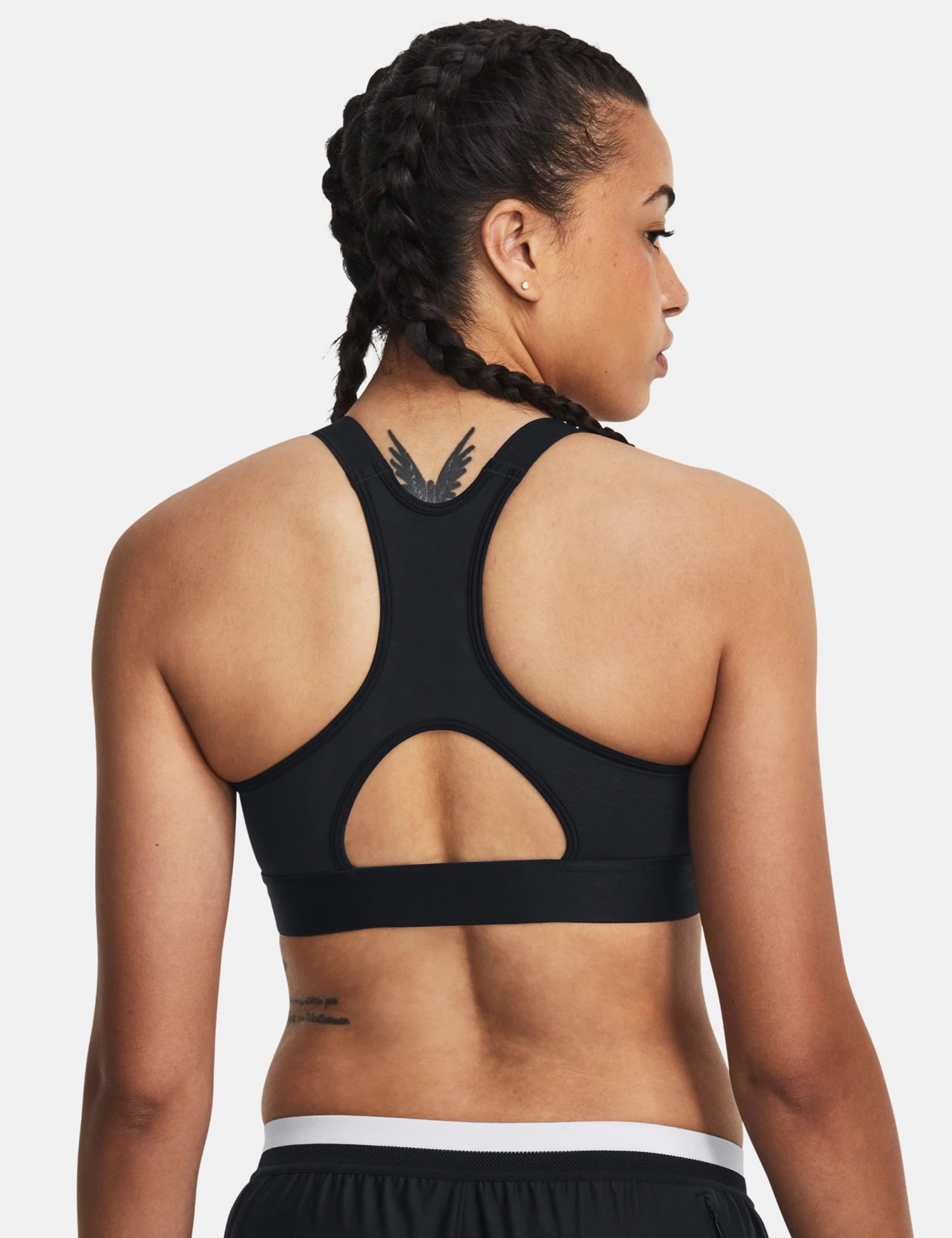 Under Armour HeatGear Armour High Sports Bra - Black/Jet Grey 4 Under Armour HeatGear Armour High Sports Bra - Black/Jet Grey - Image 2