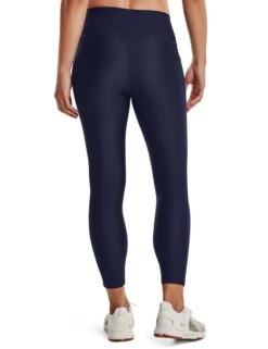 Under Armour HeatGear Armour No-Slip Waistband Ankle Leggings - Midnight Navy/White -The Sports Edit under armour heatgear armour no slip waistband ankle leggings navy white 1365335 410 2