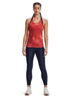 Under Armour HeatGear Armour No-Slip Waistband Ankle Leggings - Midnight Navy/White -The Sports Edit under armour heatgear armour no slip waistband ankle leggings navy white 1365335 410 4