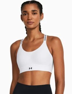 Under Armour Infinity 2.0 Mid Sports Bra - White/Black