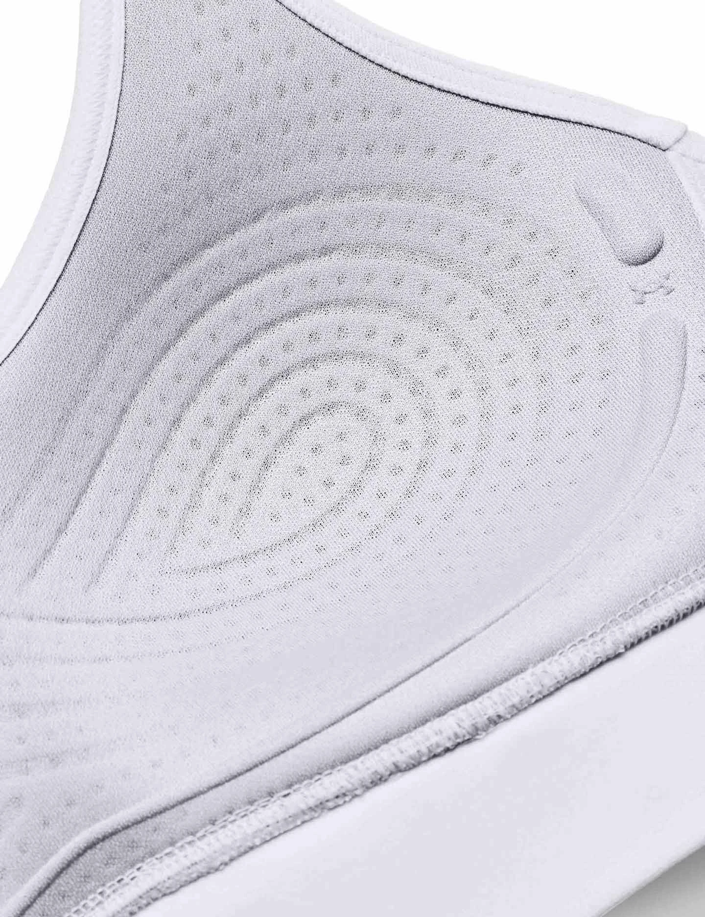 Under Armour Infinity 2.0 Mid Sports Bra - White/Black 6 Under Armour Infinity 2.0 Mid Sports Bra - White/Black - Image 4