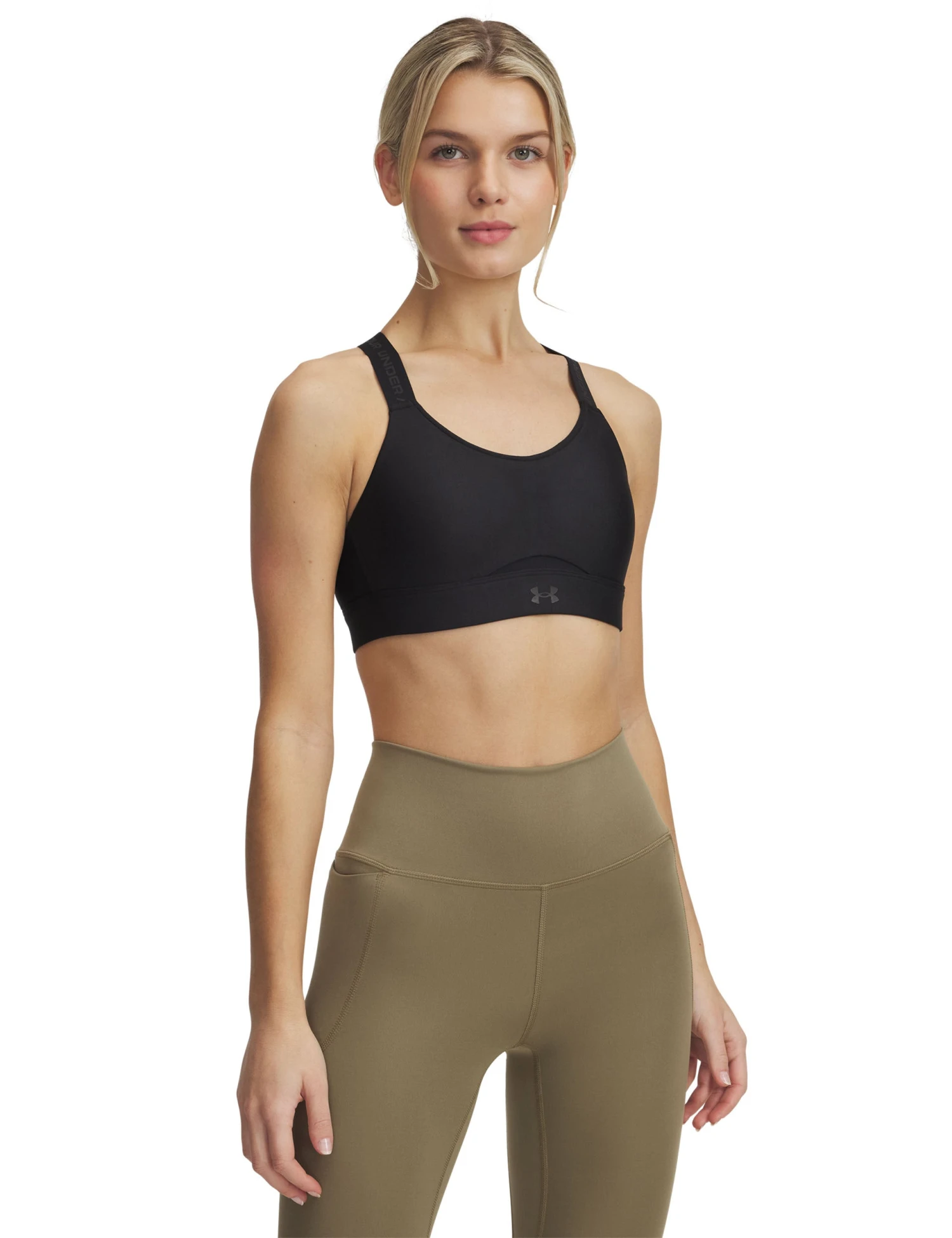 Under Armour Infinity High Strappy Sports Bra - Black 4 Under Armour Infinity High Strappy Sports Bra - Black - Image 2