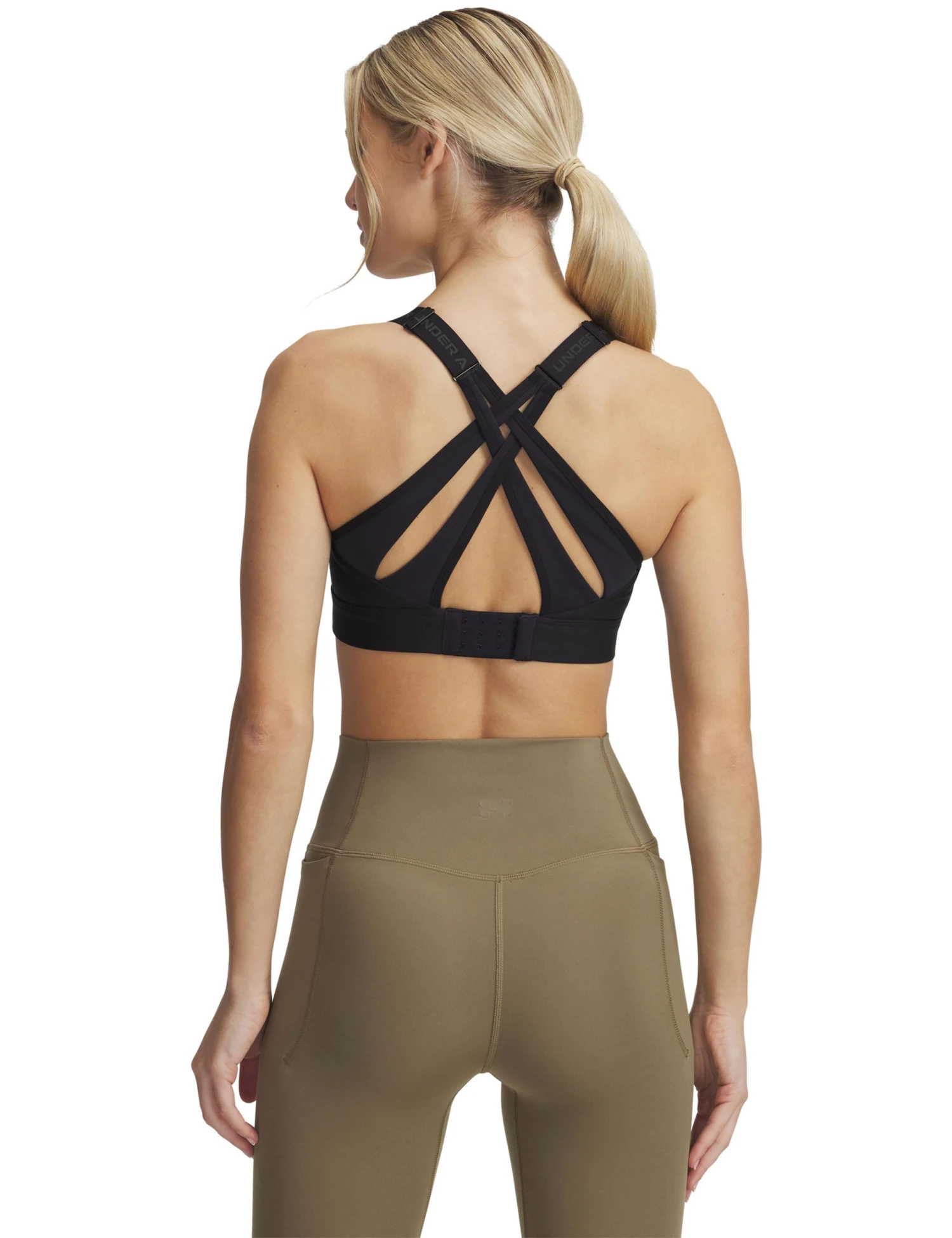 Under Armour Infinity High Strappy Sports Bra - Black 3 Under Armour Infinity High Strappy Sports Bra - Black