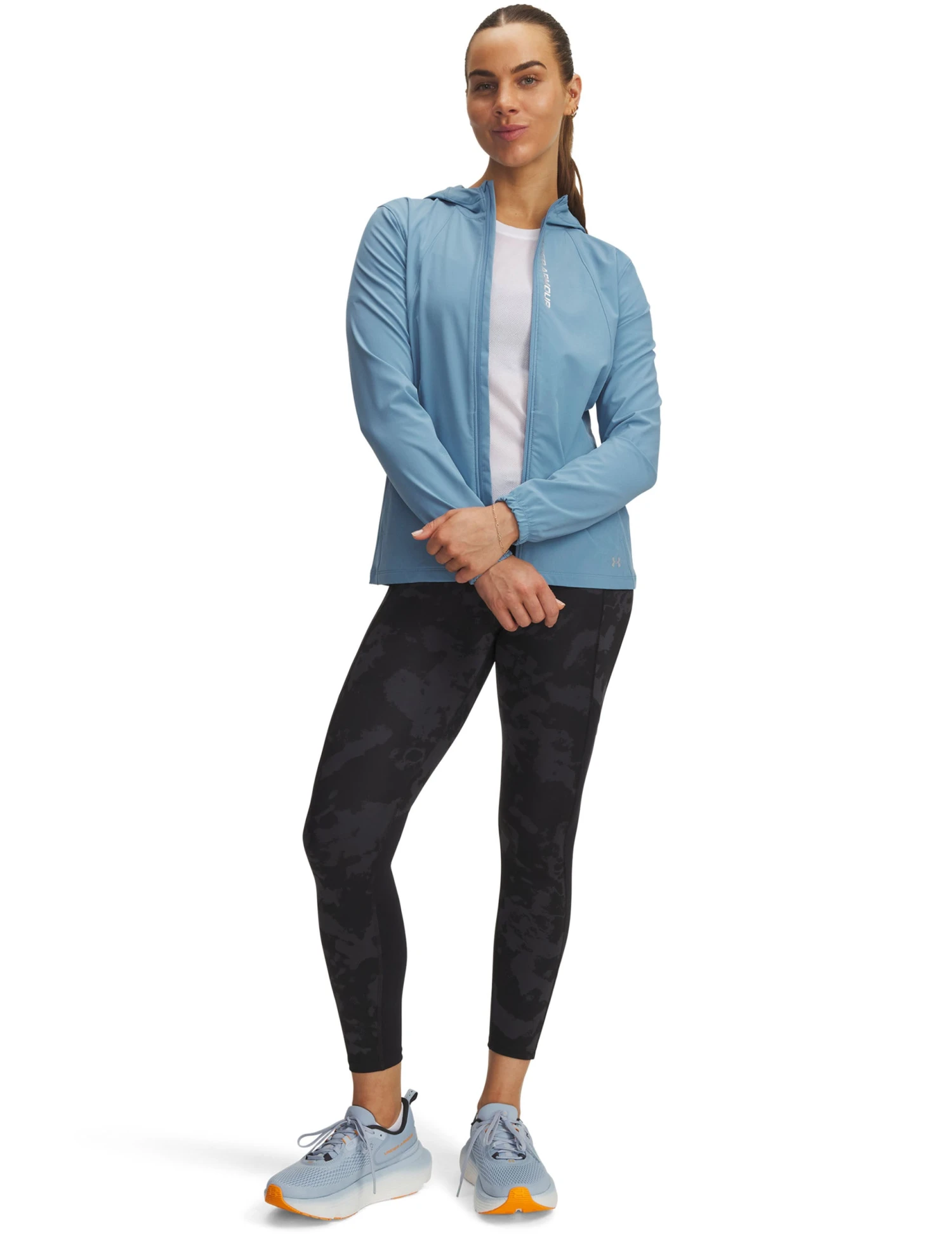 Under Armour Launch Printed Ankle Tights - Black/Reflective 6 Under Armour Launch Printed Ankle Tights - Black/Reflective - Image 4