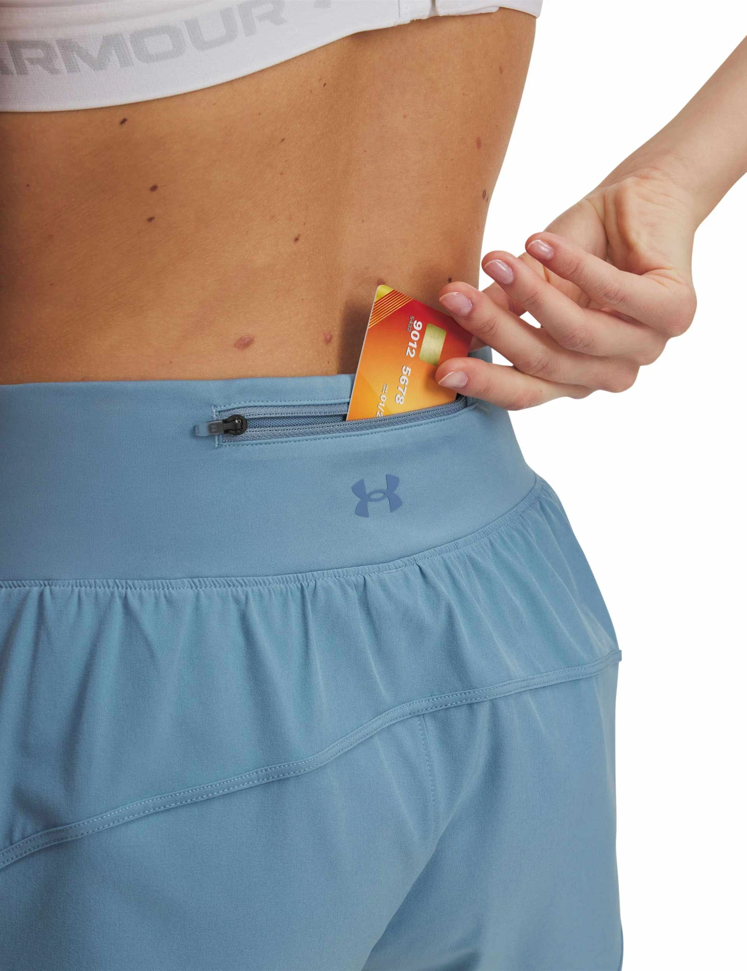 Under Armour Launch Pro 3" Shorts - Blue Smoke/Reflective 5 Under Armour Launch Pro 3" Shorts - Blue Smoke/Reflective - Image 3