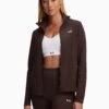 Under Armour Motion Jacket - Brown Obsidian/White 1 Under Armour Motion Jacket - Brown Obsidian/White -The Sports Edit under armour motion jacket brown white 1388650 227 1