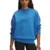 Under Armour Rival Fleece Oversized Crew - Blue Atlantis/Light Heather -The Sports Edit under armour rival fleece oversized crew blue light heather 1386463 403 1