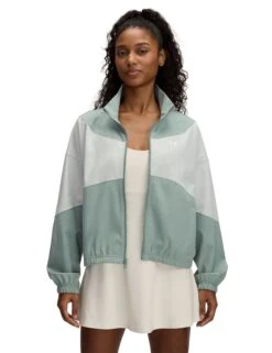 Under Armour Rival Woven Jacket - Silica Green/Hydro Green