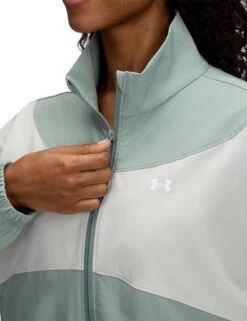 Under Armour Rival Woven Jacket - Silica Green/Hydro Green -The Sports Edit under armour rival woven jacket green 1389631 348 3
