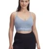 Under Armour Vanish Seamless Low Sports Bra - Harbour Blue/White