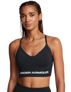 Under Armour Vanish Seamless Low Sports Bra - Black/White