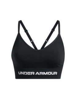 Under Armour Vanish Seamless Low Sports Bra - Black/White -The Sports Edit under armour vanish seamless low sports bra black white 1384417 001 4