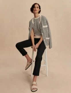 Varley Alana Slim Tapered Cuff Pant 27" - Black -The Sports Edit varley alana slim tapered cuff pant 27in black var02525 2