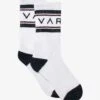 Varley Astley Active Sock - White/Blue Nights/Port -The Sports Edit varley astley active sock white blue nights port VAR01356 1