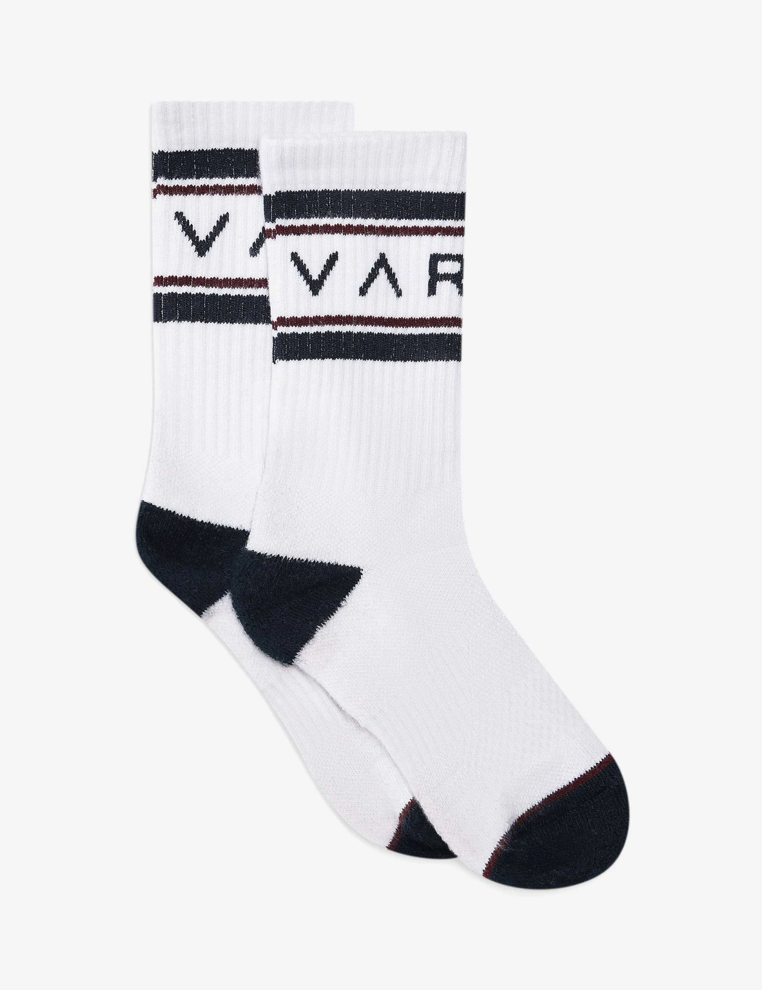 Varley Astley Active Sock - White/Blue Nights/Port 3 Varley Astley Active Sock - White/Blue Nights/Port