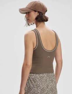 Varley Barney Piped Tank - Chocolate Chip 11 Varley Barney Piped Tank - Chocolate Chip -The Sports Edit varley barney piped tank chocolate chip var02566 4