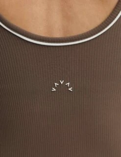 Varley Barney Piped Tank - Chocolate Chip 13 Varley Barney Piped Tank - Chocolate Chip -The Sports Edit varley barney piped tank chocolate chip var02566 5