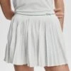 Varley Clemency Mid Rise Skort 13.5" - White -The Sports Edit varley clemency mid rise skort 13 5in white var02608 1
