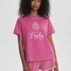 Varley Coventry Branded Tee - Ibis Rose
