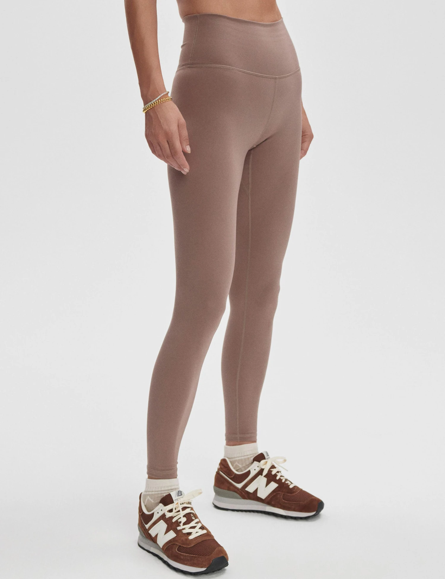 Varley FreeSoft High Waisted Legging 27 - Deep Taupe 4 Varley FreeSoft High Waisted Legging 27 - Deep Taupe - Image 2