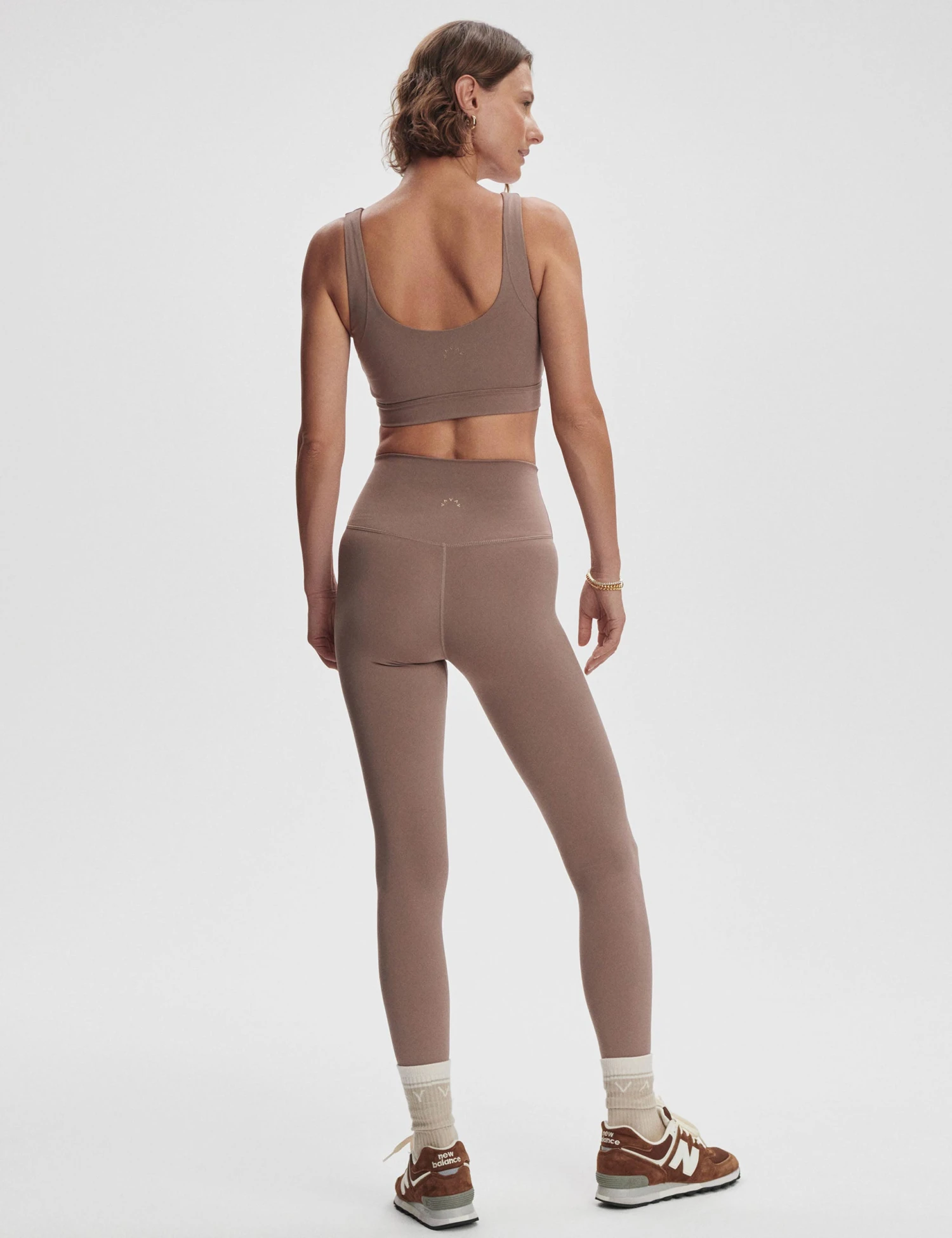 Varley FreeSoft High Waisted Legging 27 - Deep Taupe 8 Varley FreeSoft High Waisted Legging 27 - Deep Taupe - Image 6