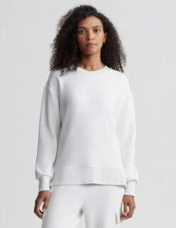 Varley Gabriella Sweat - Ivory Marl