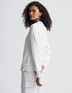 Varley Gabriella Sweat - Ivory Marl 13 Varley Gabriella Sweat - Ivory Marl -The Sports Edit varley gabriella sweat ivory marl var02084 3