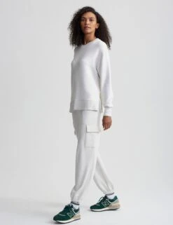 Varley Gabriella Sweat - Ivory Marl 16 Varley Gabriella Sweat - Ivory Marl -The Sports Edit varley gabriella sweat ivory marl var02084 7