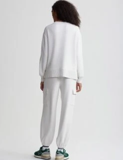Varley Gabriella Sweat - Ivory Marl 17 Varley Gabriella Sweat - Ivory Marl -The Sports Edit varley gabriella sweat ivory marl var02084 8