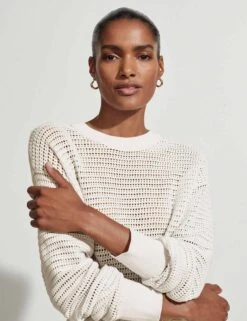 Varley Kershaw Sweat - Egret -The Sports Edit varley kershaw sweat egret VAR01044 5