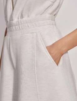 Varley Linvale Playsuit - Ivory Marl -The Sports Edit varley linvale playsuit ivory marl VAR01904 WHI 4