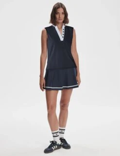 Varley Shelby Performance Tank - Blue Nights -The Sports Edit varley shelby performance tank blue nights var02009 3