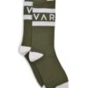 Varley Spencer Sock - Dark Olive/Egret -The Sports Edit varley spencer sock dark olive egret 1
