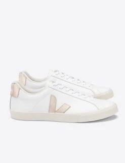 Veja Esplar Leather - White Platine 8 Veja Esplar Leather - White Platine -The Sports Edit veja esplar leather trainers white platine VEJA EO022490 4