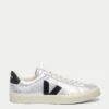 Veja Campo Leather - Silver Black 2 Veja Campo Leather - Silver Black -The Sports Edit veja w campo leather trainers silver black cp0520786 1