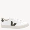 Veja Campo Leather - White Kaki | Women's -The Sports Edit veja w campo leather trainers white kaki CP052347 1