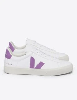 Veja Campo Leather - White Mulberry -The Sports Edit veja w campo leather trainers white mulberry CP0503493 4