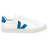 Veja Campo Leather - White Swedish-Blue | Women's