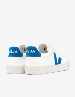 Veja Campo Leather - White Swedish-Blue | Women's -The Sports Edit veja w campo leather trainers white swedish blue CP052818 3